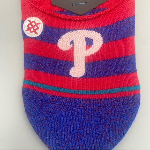 NWT Stance Philadelphia Phillies Twist No Show Socks, Size Medium - Picture 3 of 10